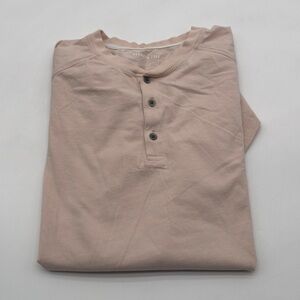 Men’s Kenneth Cole Pink/Peach 3 Button T-Shirt medium